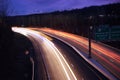 Light trails in pa Royalty Free Stock Photo