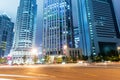 Light trails on shanghai