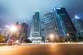 Light trails on shanghai