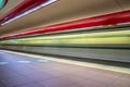 The light trails of the subway train Royalty Free Stock Photo