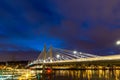 Light Trails on Tilikum Crossing at Blue Hour