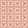 The decor is colored, seamless pattern, pink.