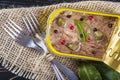 Light tuna in olive oil canned Royalty Free Stock Photo