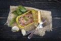 Light tuna in olive oil canned Royalty Free Stock Photo