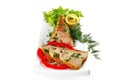 Light tuna served on plate Royalty Free Stock Photo