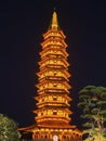 Light Up Pagoda, Jinhua City in China