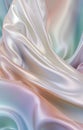 Light various pastel colored pink,orange,green,blue,beige white silk satin fabric. Elegant luxury abstract background Royalty Free Stock Photo