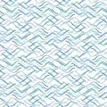 Light water waves seamless vector pattern