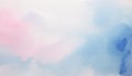 light watercolor abstract background gentle gradient pastel softcolor pink white and blue blank drawing painting Royalty Free Stock Photo