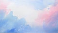 light watercolor abstract background gentle gradient pastel softcolor pink white and blue blank drawing painting, Generative AI Royalty Free Stock Photo