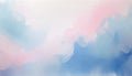 light watercolor abstract background gentle gradient pastel softcolor pink white and blue blank drawing painting Royalty Free Stock Photo