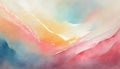 light watercolor abstract background gentle gradient pastel softcolor red ,yellow and blue blank drawing painting, Generative AI Royalty Free Stock Photo