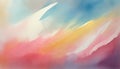 light watercolor abstract background gentle gradient pastel softcolor yellow,orange and blue blank drawing painting, Royalty Free Stock Photo