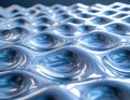 Light waves bounce off a surface, forming repeating geometric patterns. Royalty Free Stock Photo