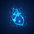 Light web heart Royalty Free Stock Photo