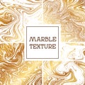 Light white and golden marble texture. Abstract vector background, template, texture, wallpaper, backdrop pattern