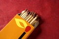 Light wooden matches arrangement Royalty Free Stock Photo