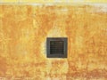 Light yellow beige gunge old wall texture painted cement structure rusty cracked