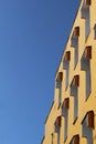 architecture geometry yellow building blue sky Royalty Free Stock Photo