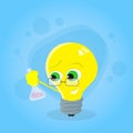 Light Yellow Bulb Hold Test Tube Science Chemistry