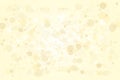 Light yellow, Golden bokeh background. Scalable vector illustration. Pattern with circles of different scale and transparency Royalty Free Stock Photo