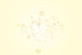Light yellow, Golden bokeh background. Scalable vector illustration. Pattern with circles of different scale and transparency Royalty Free Stock Photo