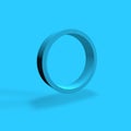 Lightblue 3D circle or ring