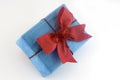 Lightblue gift box Royalty Free Stock Photo