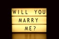 Will You Marry Me Royalty Free Stock Photo