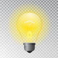 Lightbulb as Idea Symbol. Vector Illustration