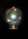 Lightbulb Atom Particle Royalty Free Stock Photo