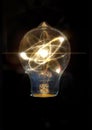 Lightbulb Atom Particle Royalty Free Stock Photo