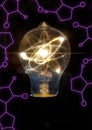 Lightbulb Atom Particle Royalty Free Stock Photo