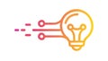 Lightbulb Circuit Idea Vector. Innovation Creative Thinking Solution Icon, vector design Generative AI Royalty Free Stock Photo