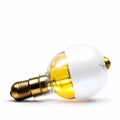 lightbulb on an empty background. Royalty Free Stock Photo