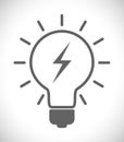 Lightbulb flash icon