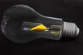 south Africa Time bulb, energy crisis getting worst daily Royalty Free Stock Photo