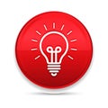 Lightbulb icon shiny luxury design red button vector