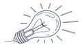Lightbulb Idea Spreading and Concentrating Energy Vector Art, vector design Generative AI Royalty Free Stock Photo