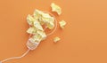 Crumpled Paper Lightbulb Idea Concept Royalty Free Stock Photo
