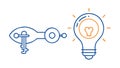 Lightbulb Process Connection Icon, Innovation Flow, vector design Generative AI Royalty Free Stock Photo