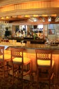 Lighted bar. Royalty Free Stock Photo