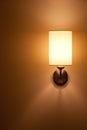 Lighted classic sconce Royalty Free Stock Photo