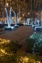 Lighted garden decoration for period of Christmas celebration
