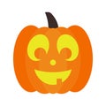 Lighted Halloween Jack O` Lantern Pumpkin Royalty Free Stock Photo