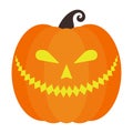Lighted Halloween Jack O` Lantern Pumpkin Royalty Free Stock Photo