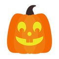 Lighted Halloween Jack O` Lantern Pumpkin Royalty Free Stock Photo