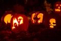 Lighted Halloween Pumpkins