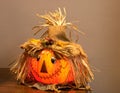 Decorated pumpkin Royalty Free Stock Photo