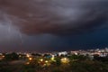 Lightening fall over Bangalore city